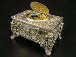 Griesbaum Silver Singing Bird Box Automaton