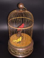 Singing Bird Cage Automaton - French 1900s Large Cage