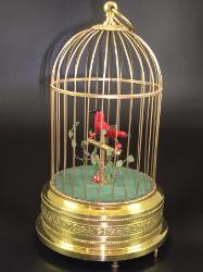 Singing Bird Cage Automaton - German 1900s