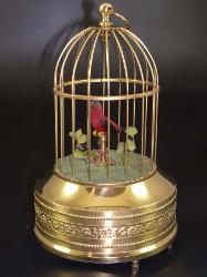 Singing Bird Cage Automaton - German 1900s
